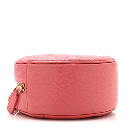 Quilted Caviar Clutch Bag - Pink