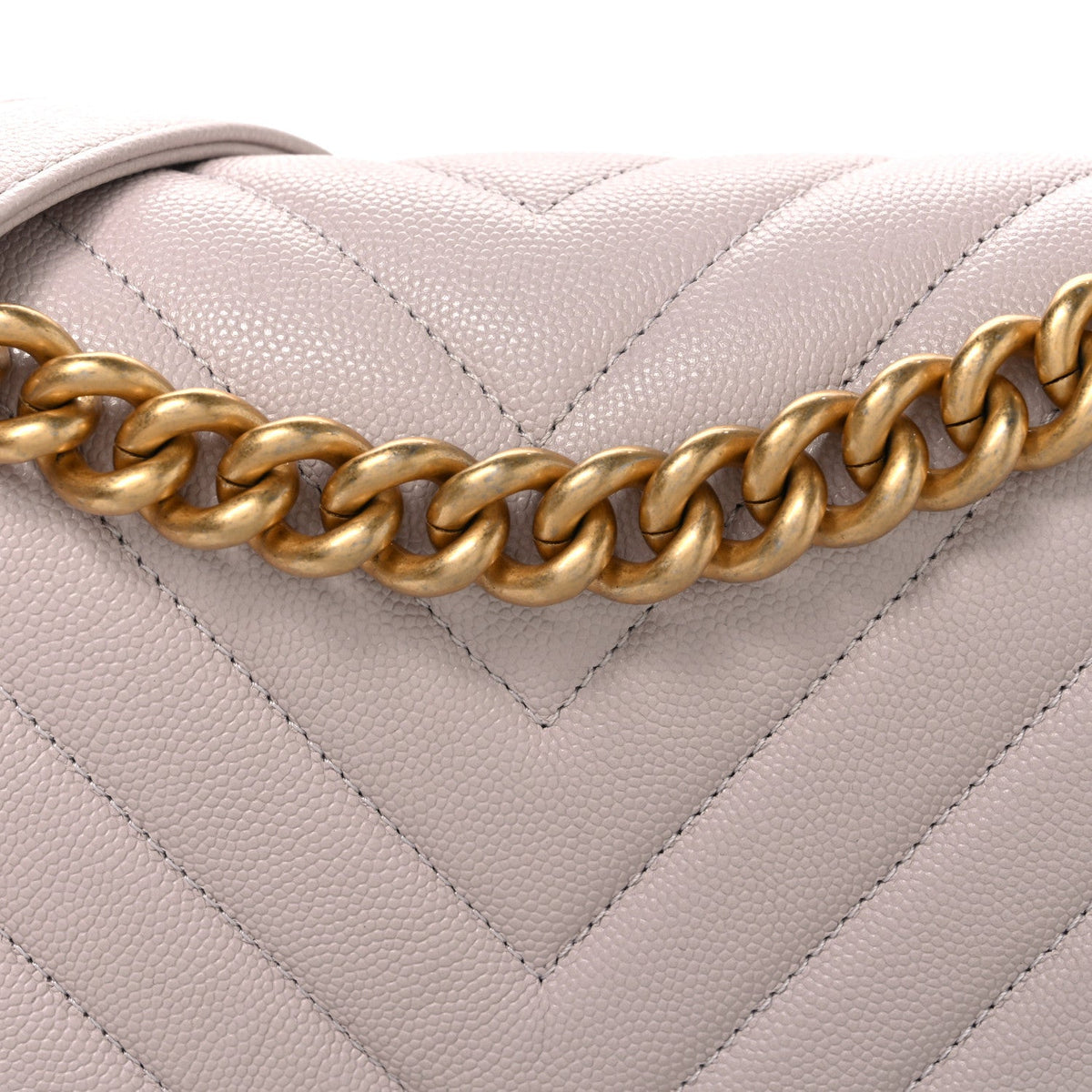Medium Quilted Caviar Flap Shoulder Bag - Pink