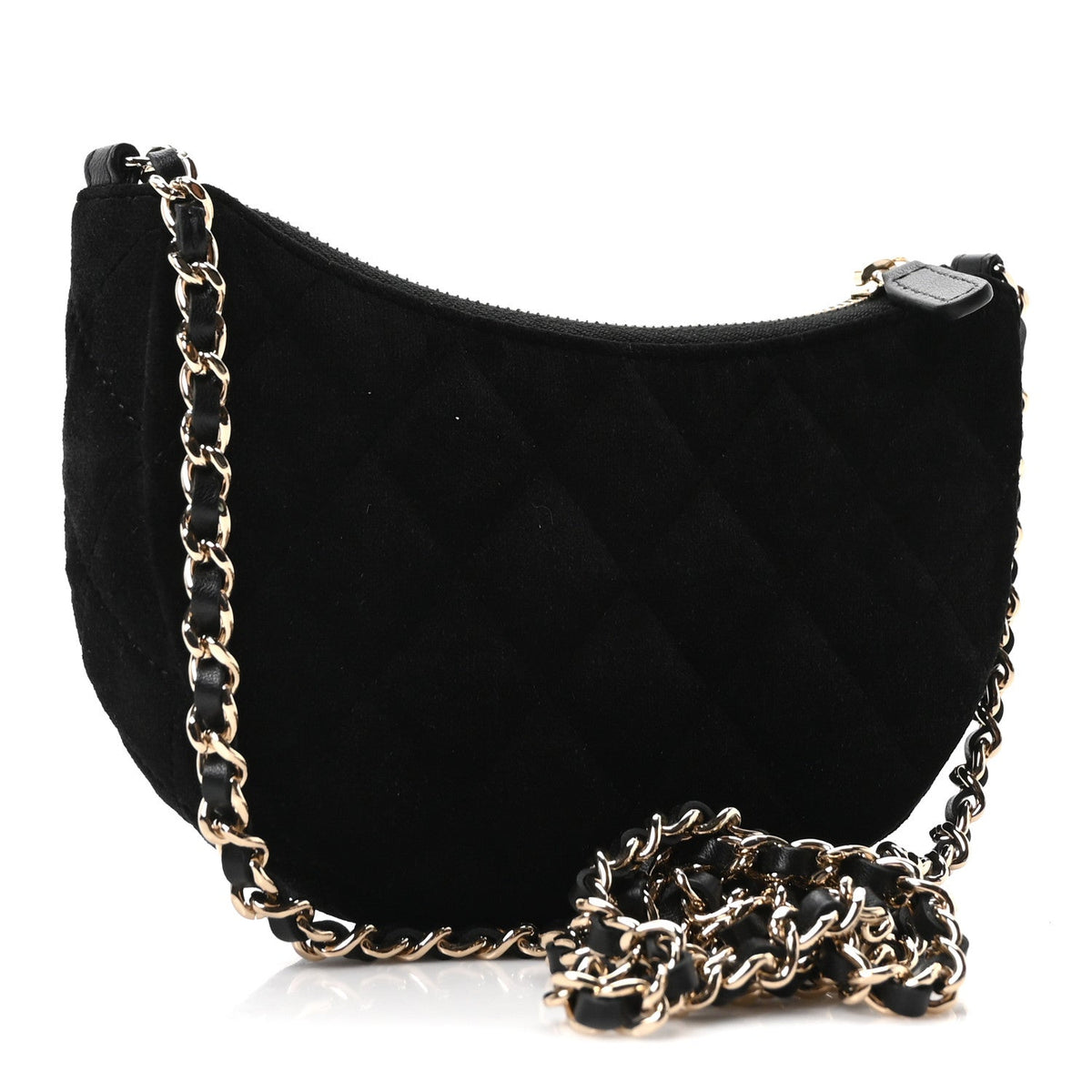 Quilted Hobo Bag - Black