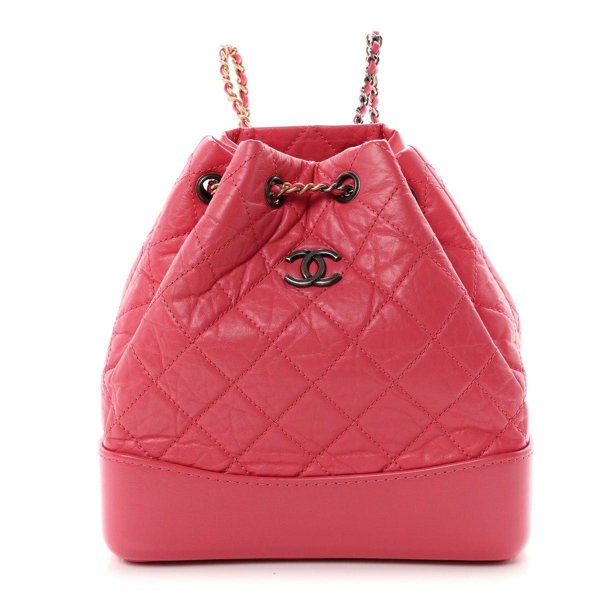 Small Quilted Calfskin Backpack - Pink