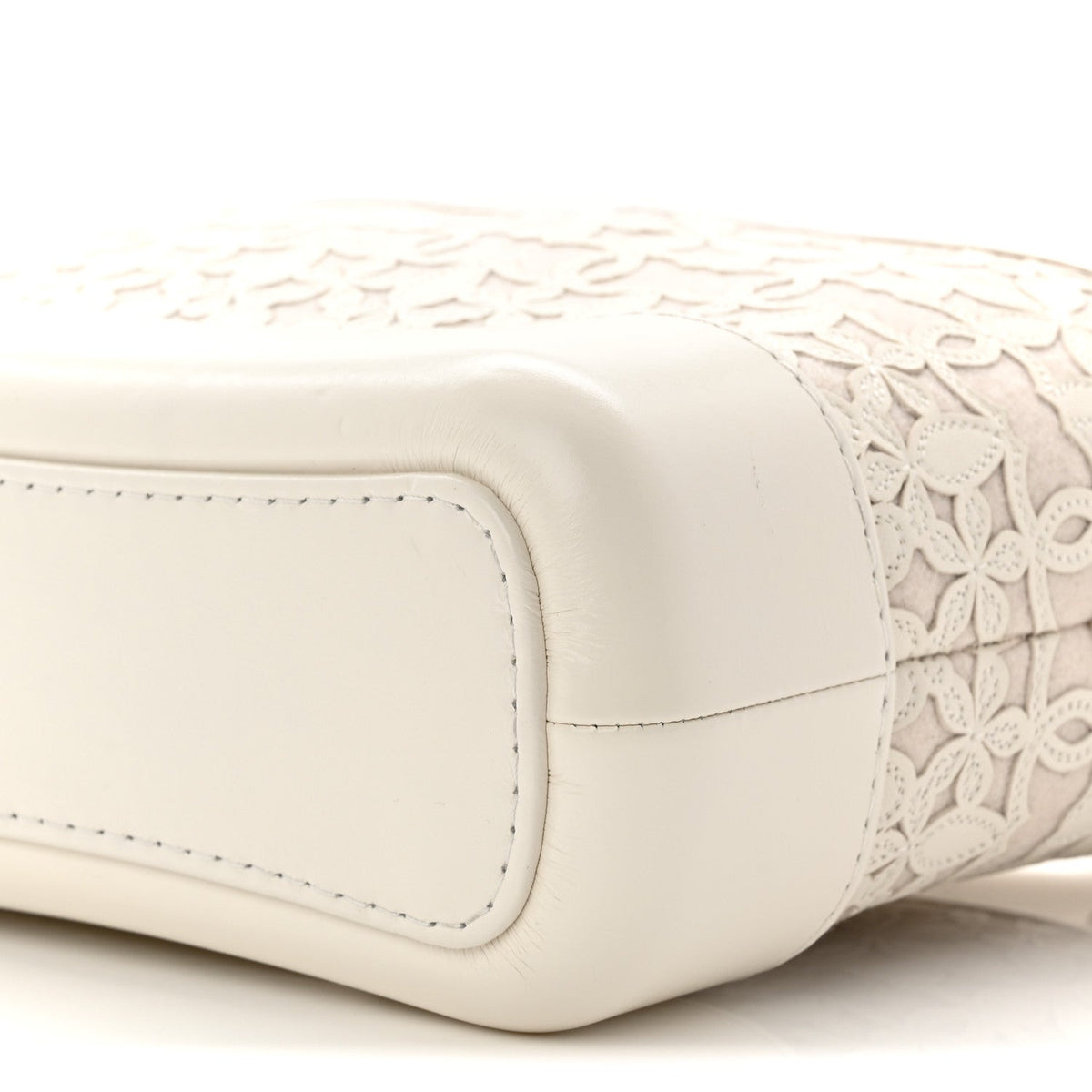 Small Calfskin Hobo Bag - White