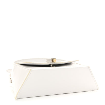 Mini Calfskin Shoulder Bag - White