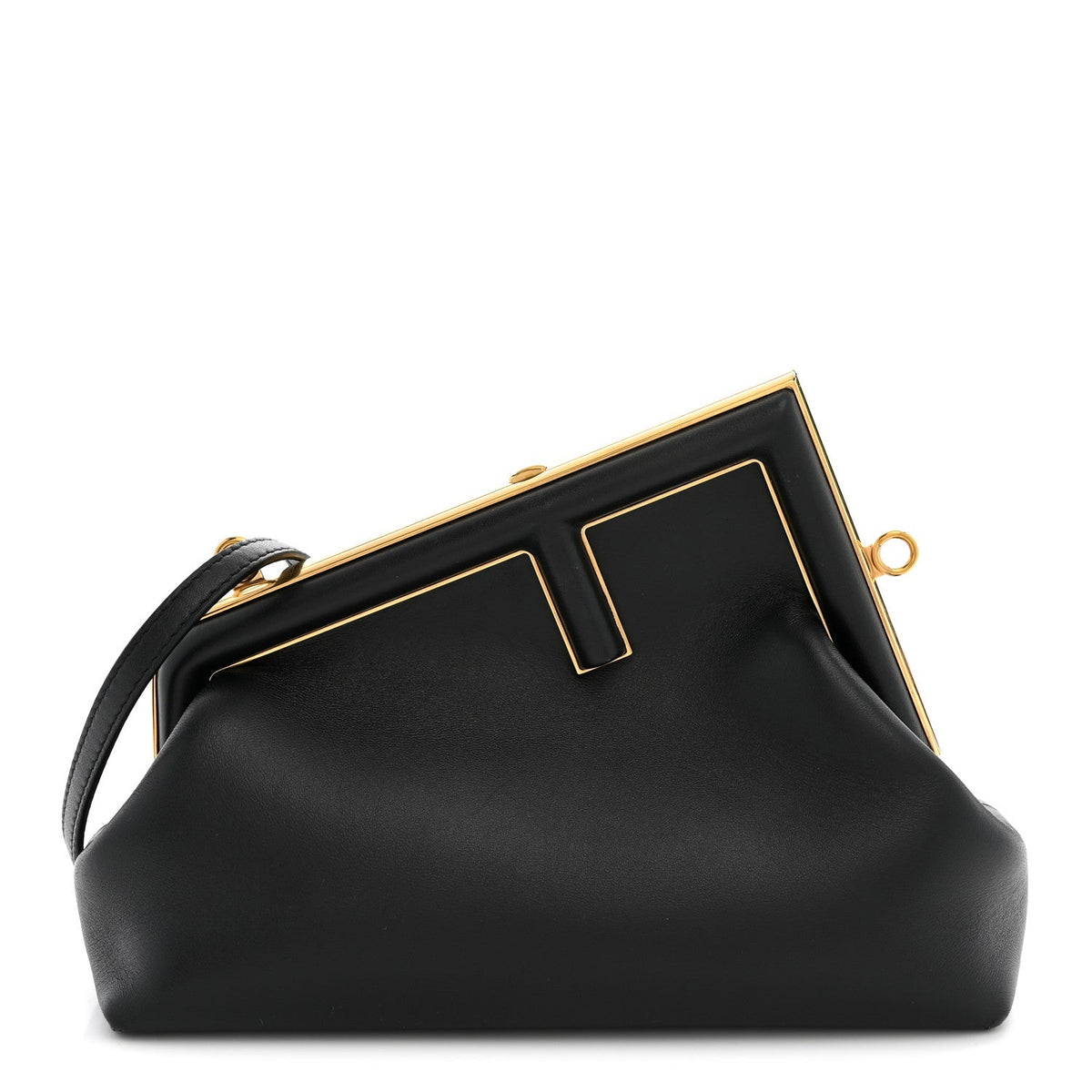Small Nappa Handbag - Black