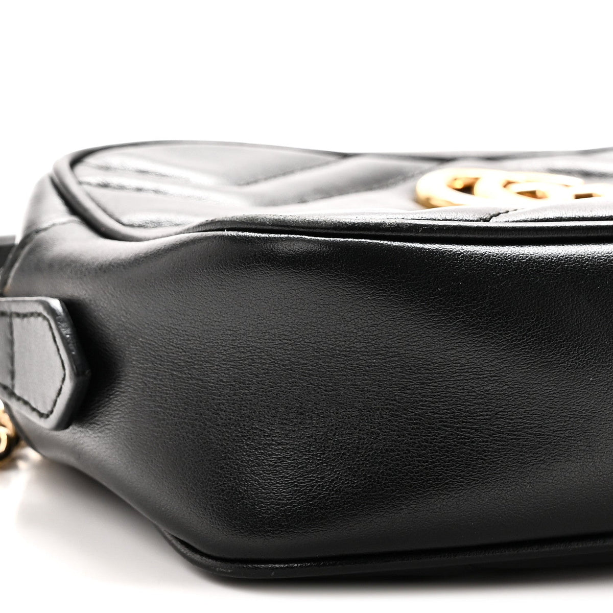 Mini Calfskin Shoulder Bag - Black