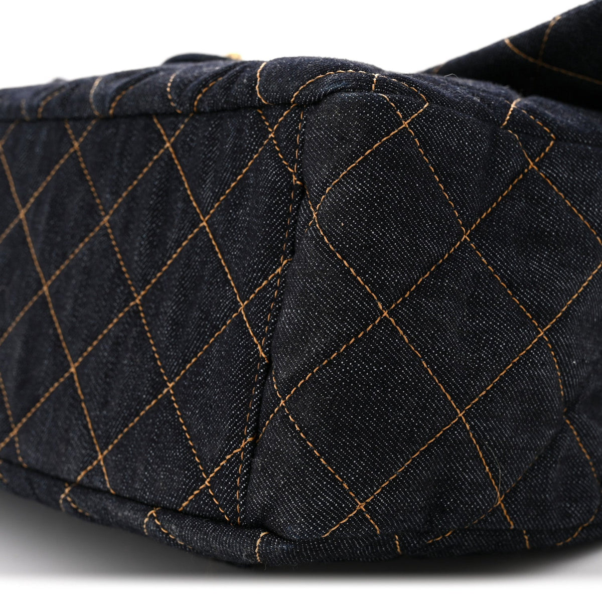 Quilted Flap Shoulder Bag - Blue