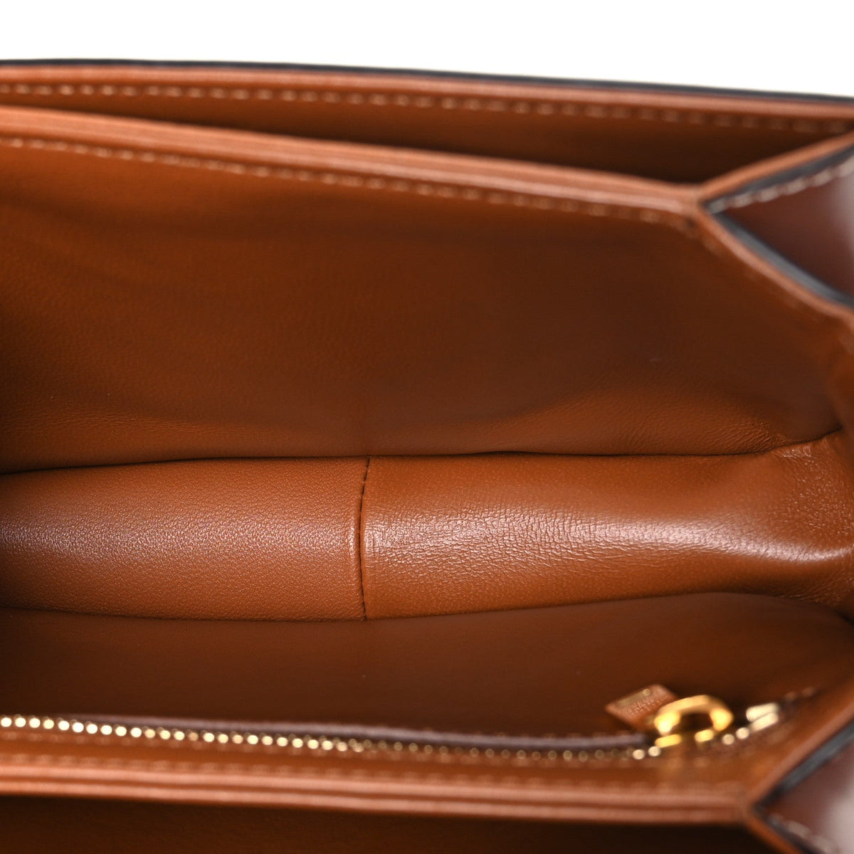 Calfskin Canvas Handbag - Tan