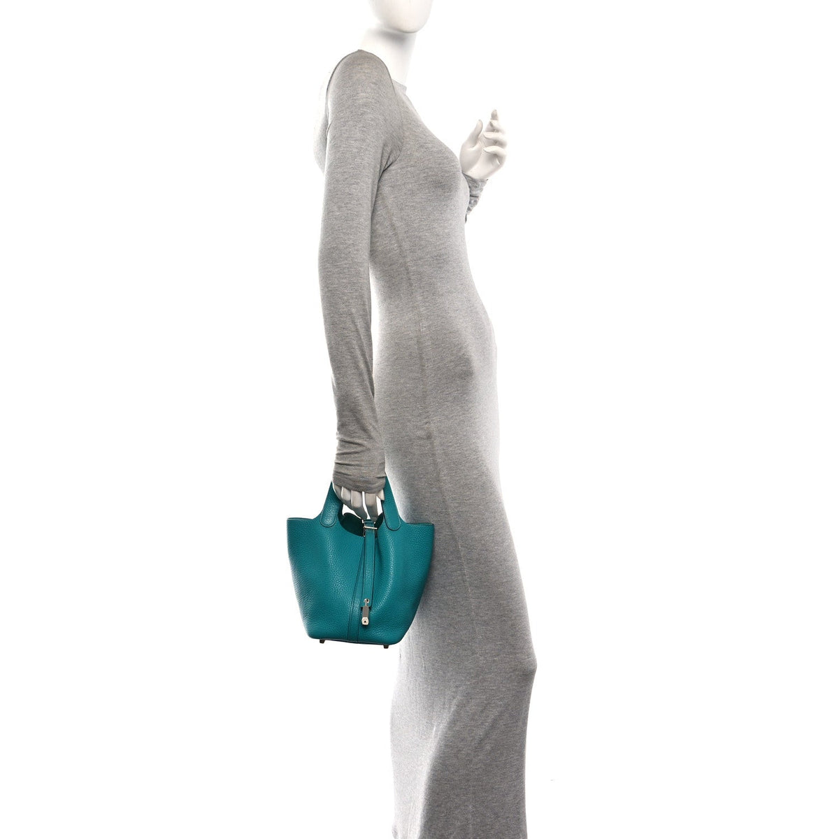Taurillon Clemence Picotin Lock 18 Pm Ve Handbag