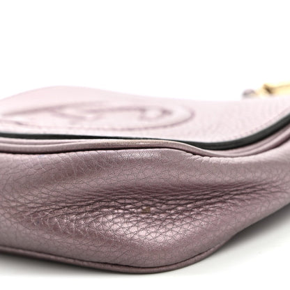 Small Calfskin Crossbody Bag - Purple