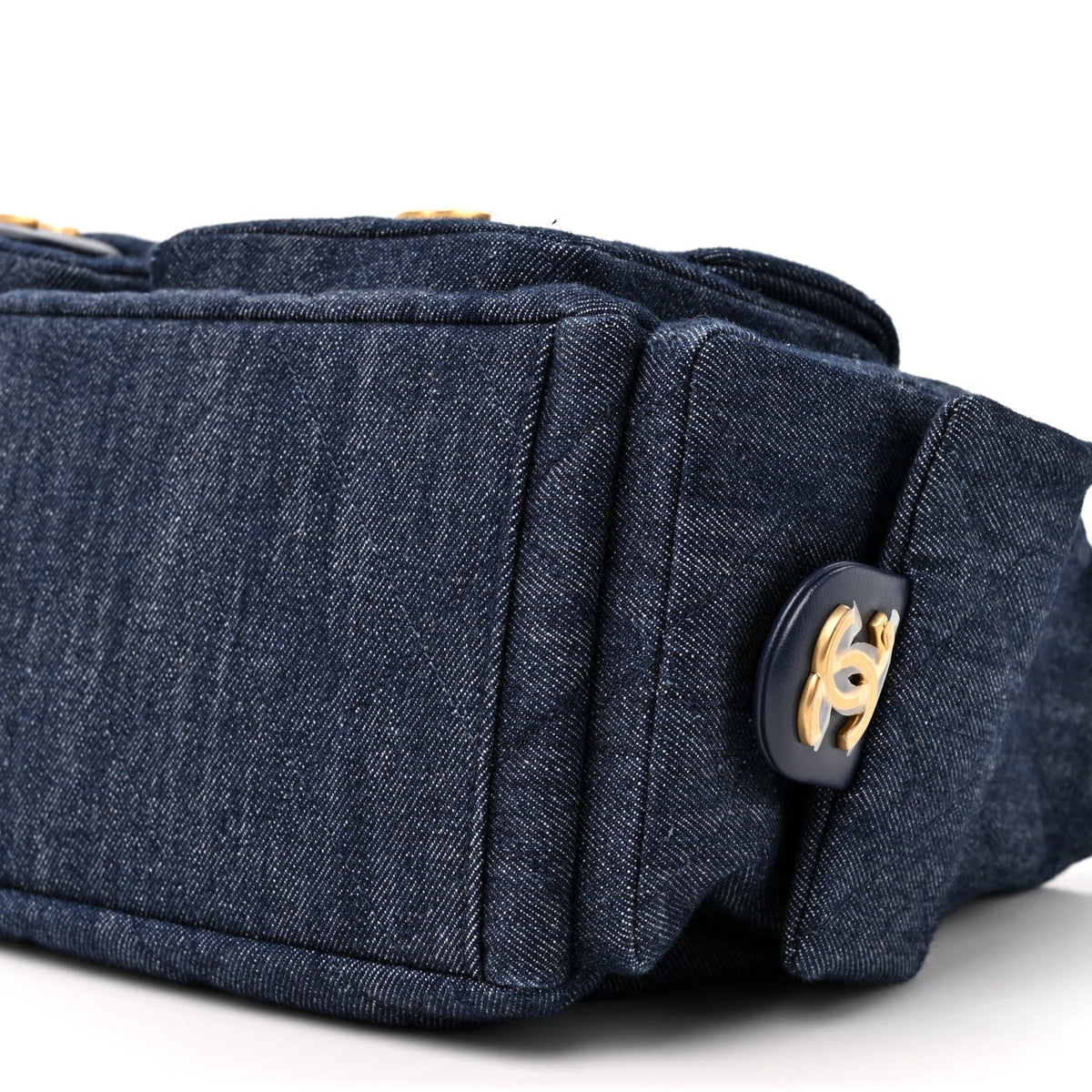 Large Quilted Hobo Bag - Blue