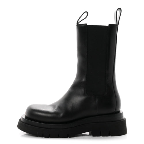 Bottega Venetacalfskin The Lug Chelsea 55Mm Boots Black