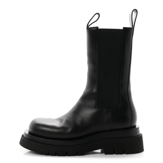 Bottega Venetacalfskin The Lug Chelsea 55Mm Boots Black