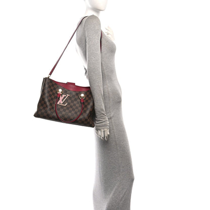 Damier Ebene Lv Riverside Lie De Vin Handbag