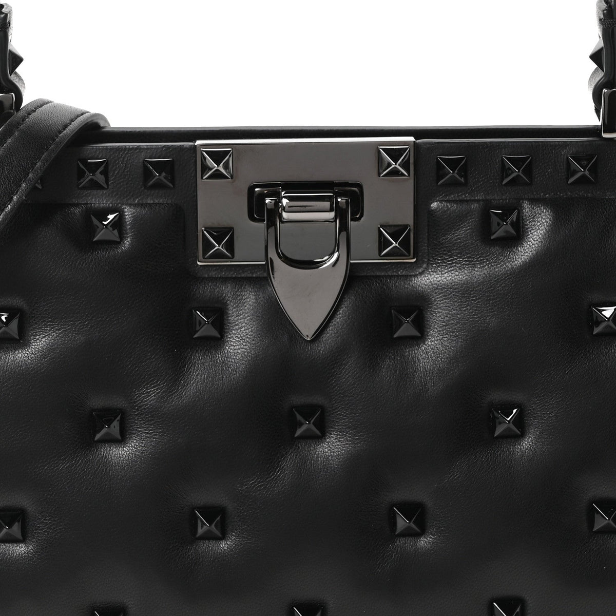 Nappa Shoulder Bag - Black