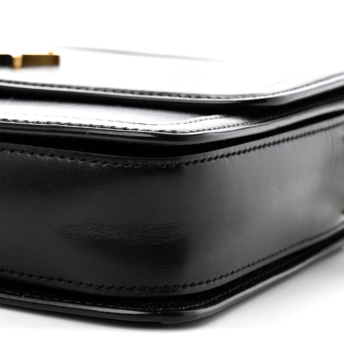 Small Calfskin Satchel Bag - Black
