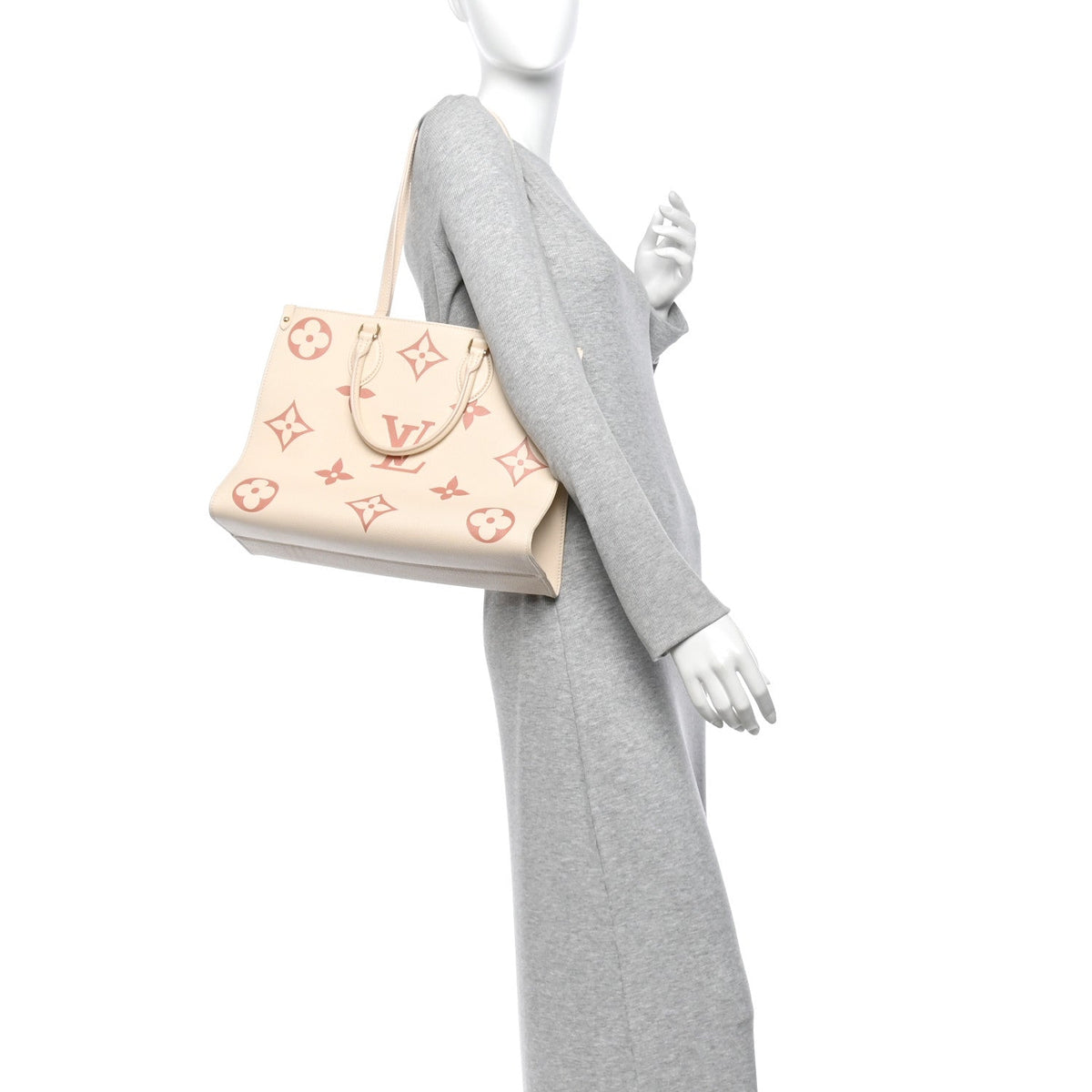 Empreinte Monogram Giant Onthego Mm Crem Handbag