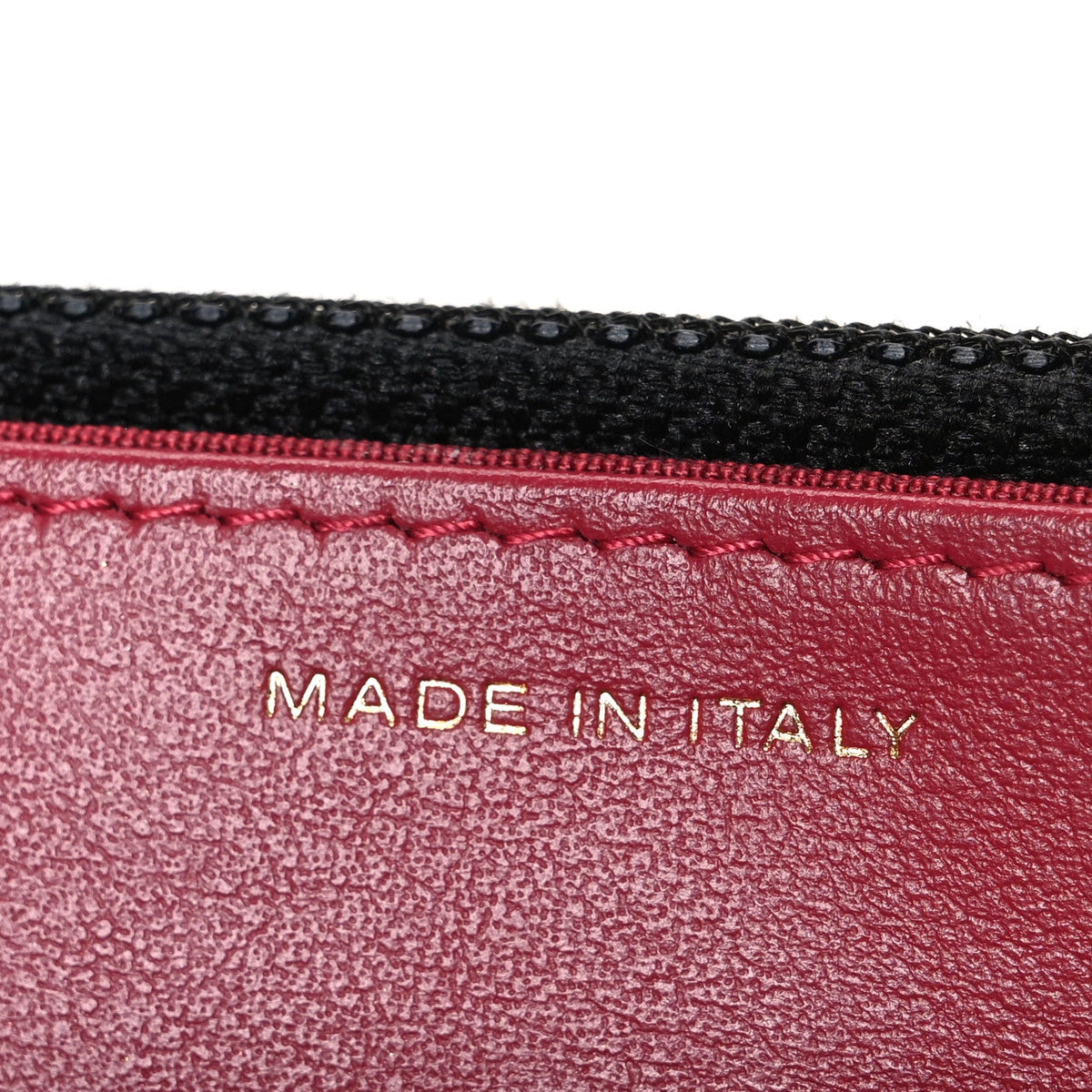 Quilted Goatskin Wallet Bag - Black