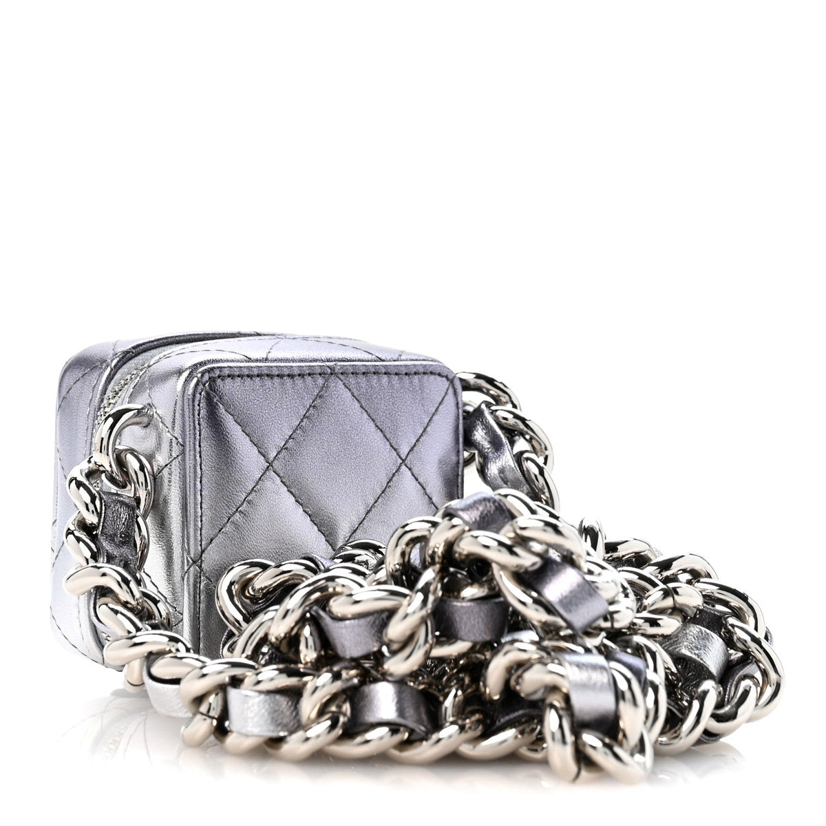 Quilted Lambskin Clutch Bag - Black