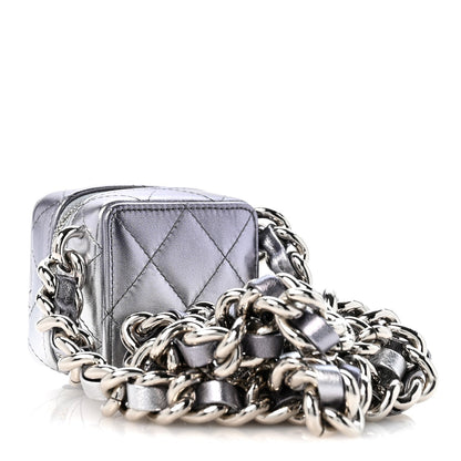 Quilted Lambskin Clutch Bag - Black