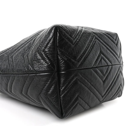 Small Nappa Tote Bag - Black