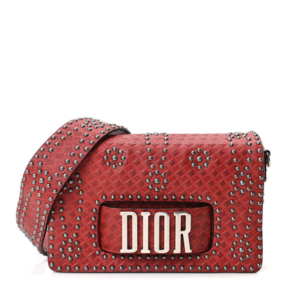 Calfskin Flap Shoulder Bag - Red