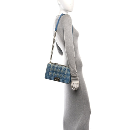 Medium Flap Shoulder Bag - Light Blue