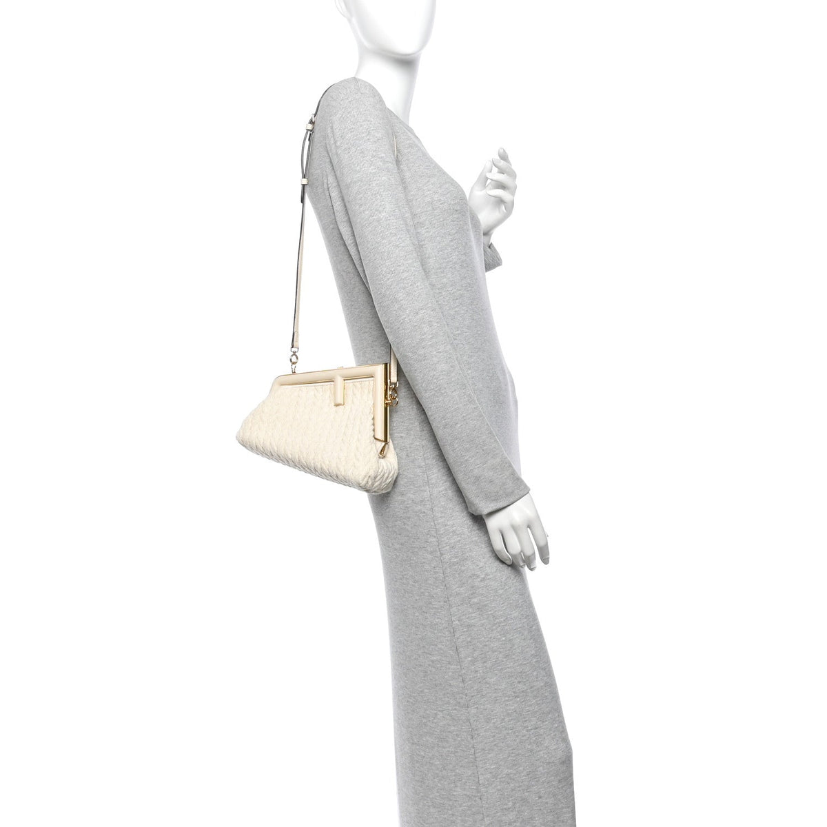Small Nappa Handbag - White
