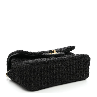 Mini Fabric Flap Shoulder Bag - Tan