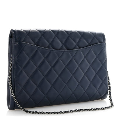 Quilted Lambskin Clutch Bag