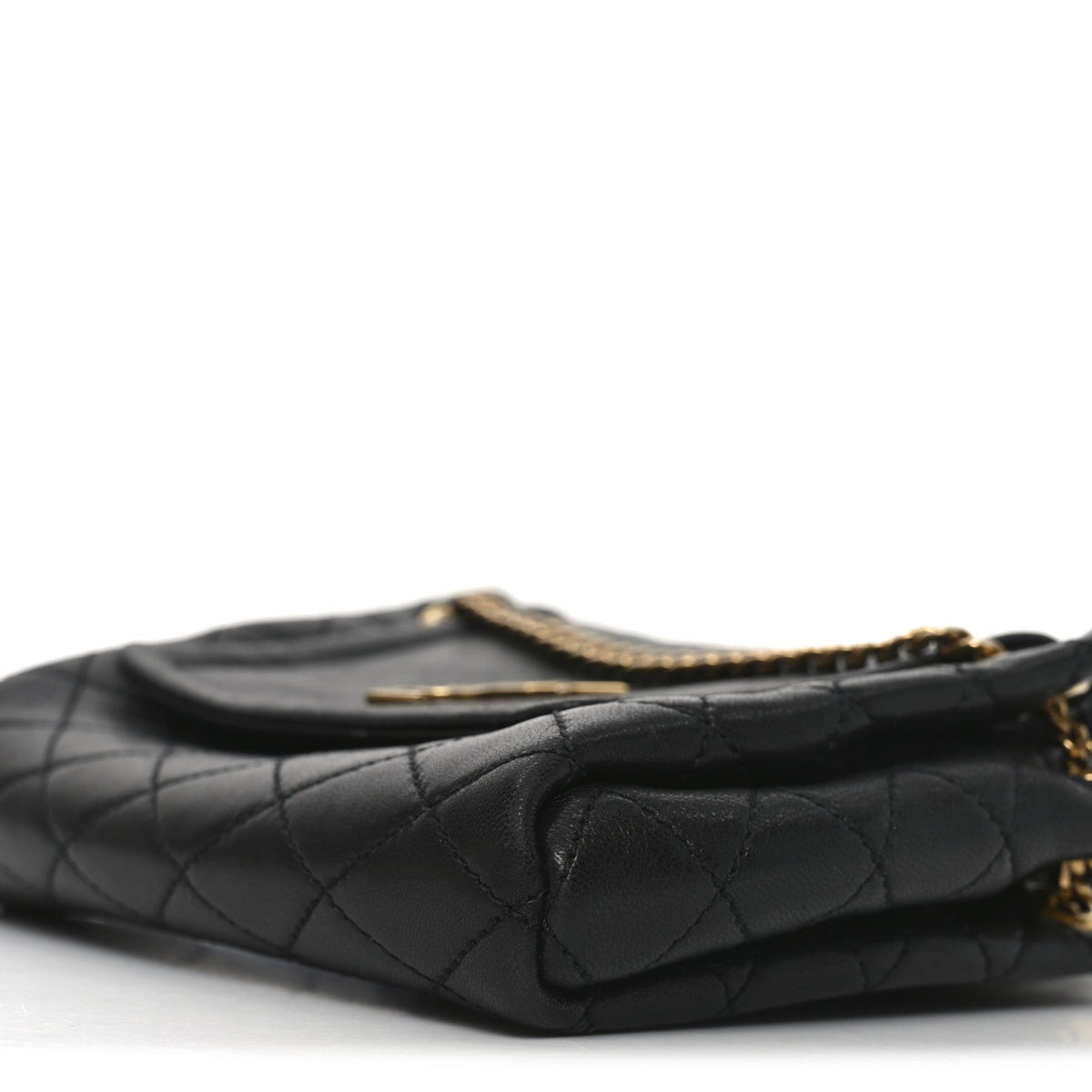 Mini Quilted Lambskin Handbag - Black
