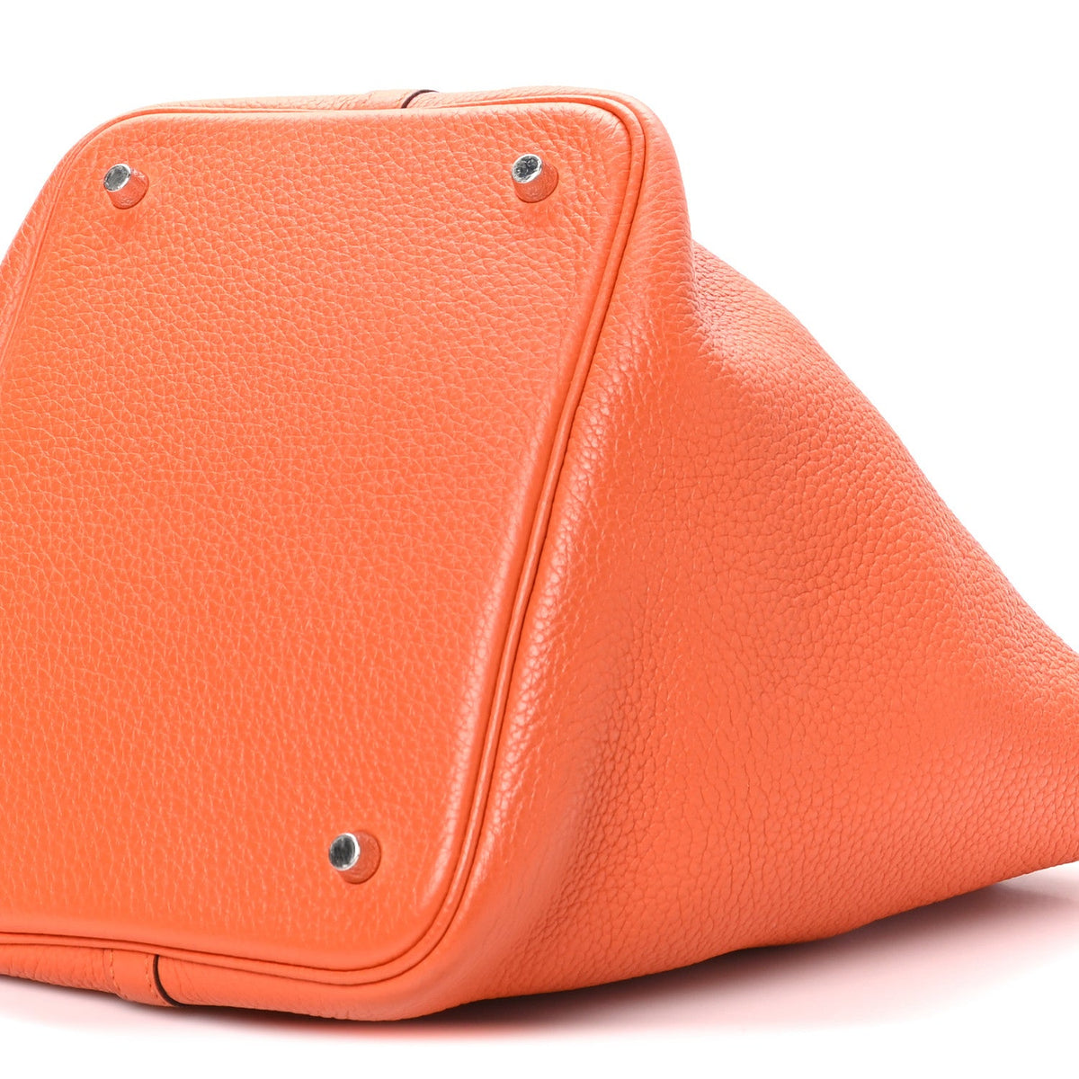 Taurillon Clemence Picotin Lock Mm Orang Handbag