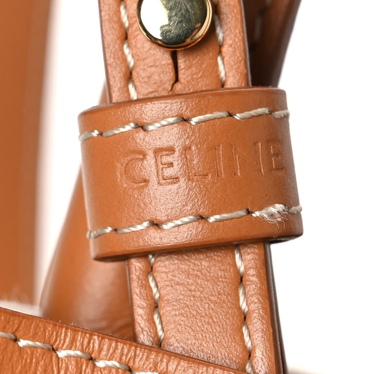 Mini Calfskin Canvas Handbag - Natural