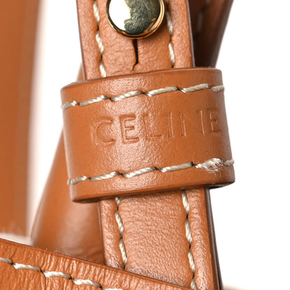 Mini Calfskin Canvas Handbag - Natural
