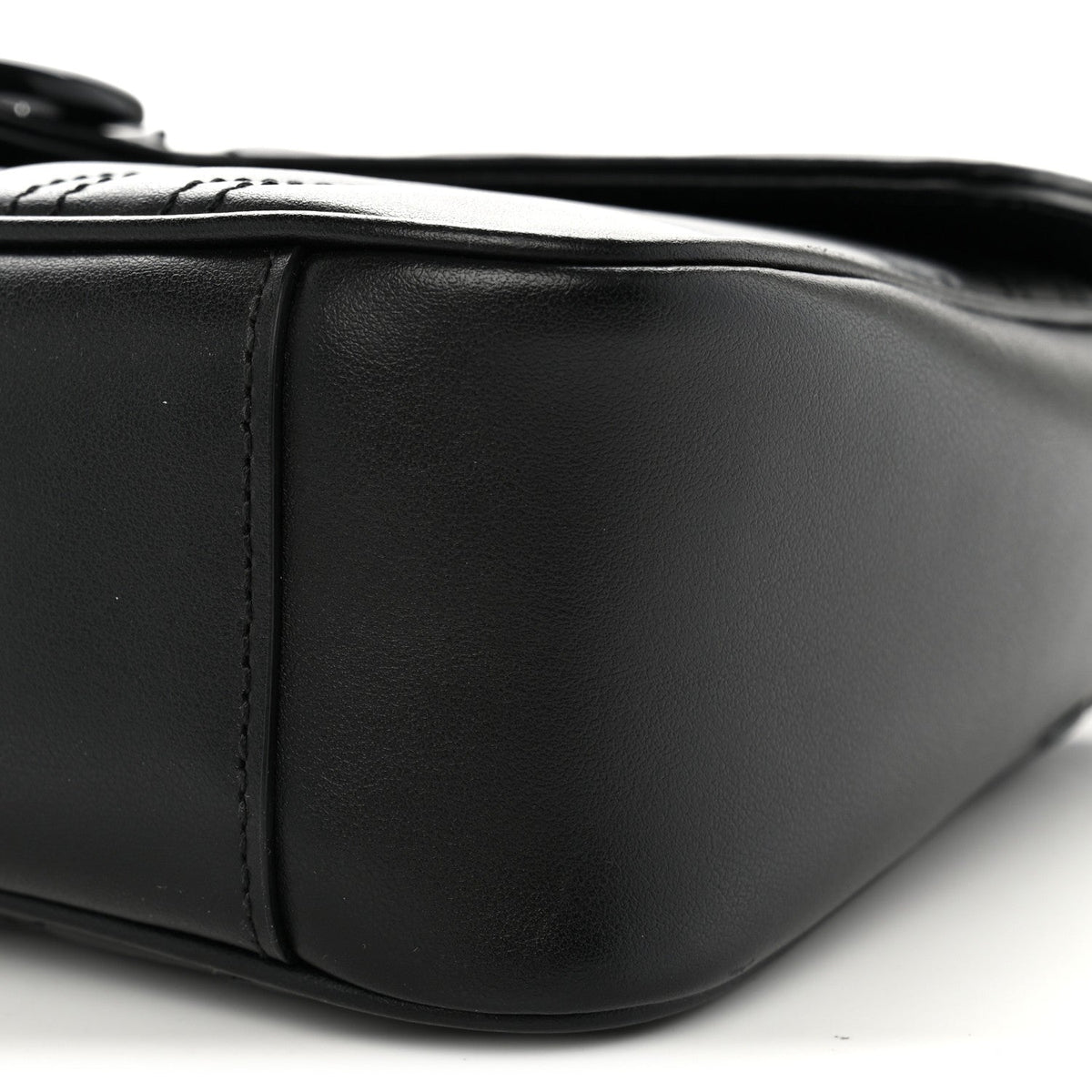 Small Calfskin Shoulder Bag - Black
