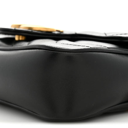 Mini Calfskin Shoulder Bag - Black