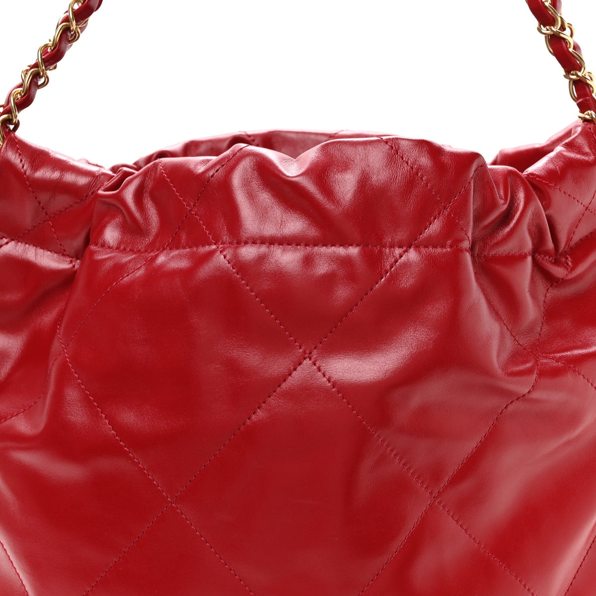Small Quilted Calfskin Handbag - Red