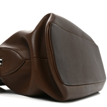 Calfskin Handbag - Brown