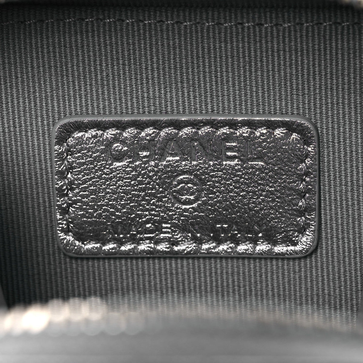 Quilted Lambskin Clutch Bag - Black