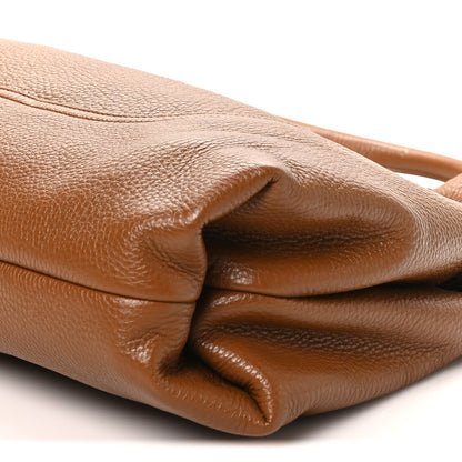 Maxi Calfskin Shoulder Bag - Brown