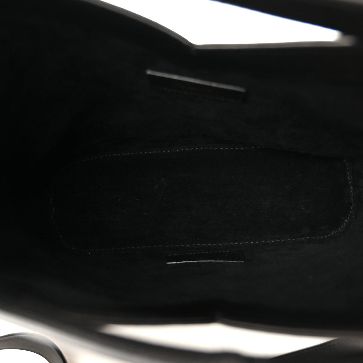 Small Calfskin Bucket Bag - Black
