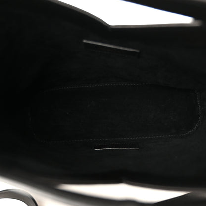 Small Calfskin Bucket Bag - Black