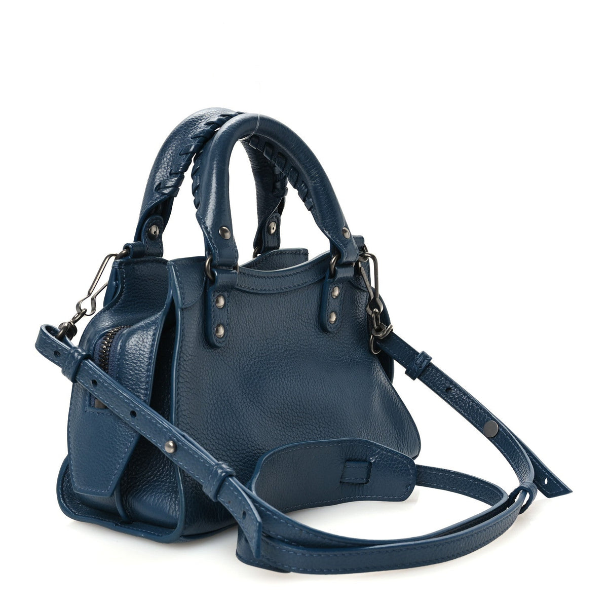 Mini Calfskin Handbag - Blue