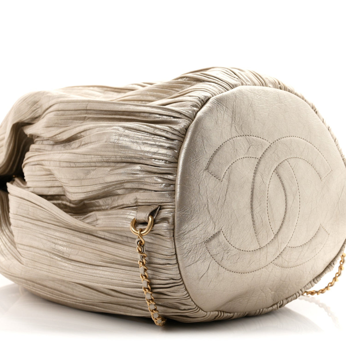 Small Calfskin Backpack - Gold