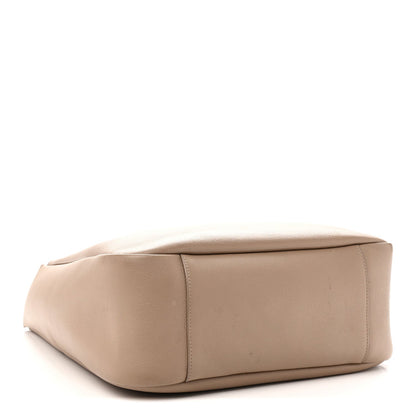 Large Calfskin Hobo Bag - Grey
