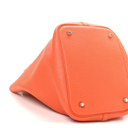 Taurillon Clemence Picotin Lock Mm Orang Handbag