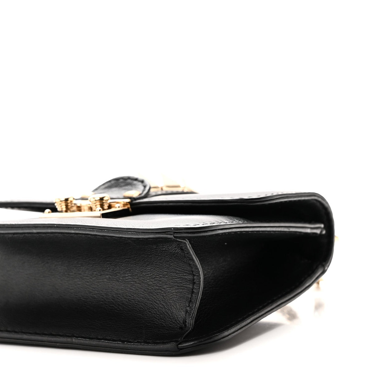 Mini Flap Shoulder Bag - Black