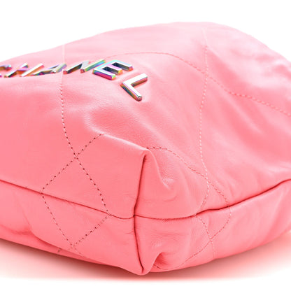 Mini Quilted Calfskin Handbag - Pink
