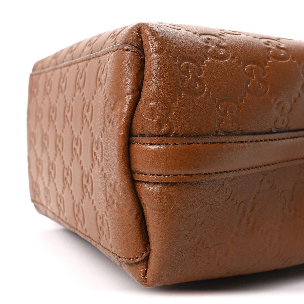 Small Calfskin Bucket Bag - Brown