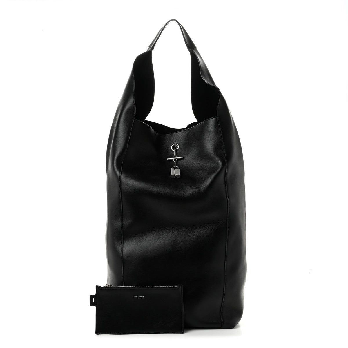 Large Calfskin Hobo Bag - Tan