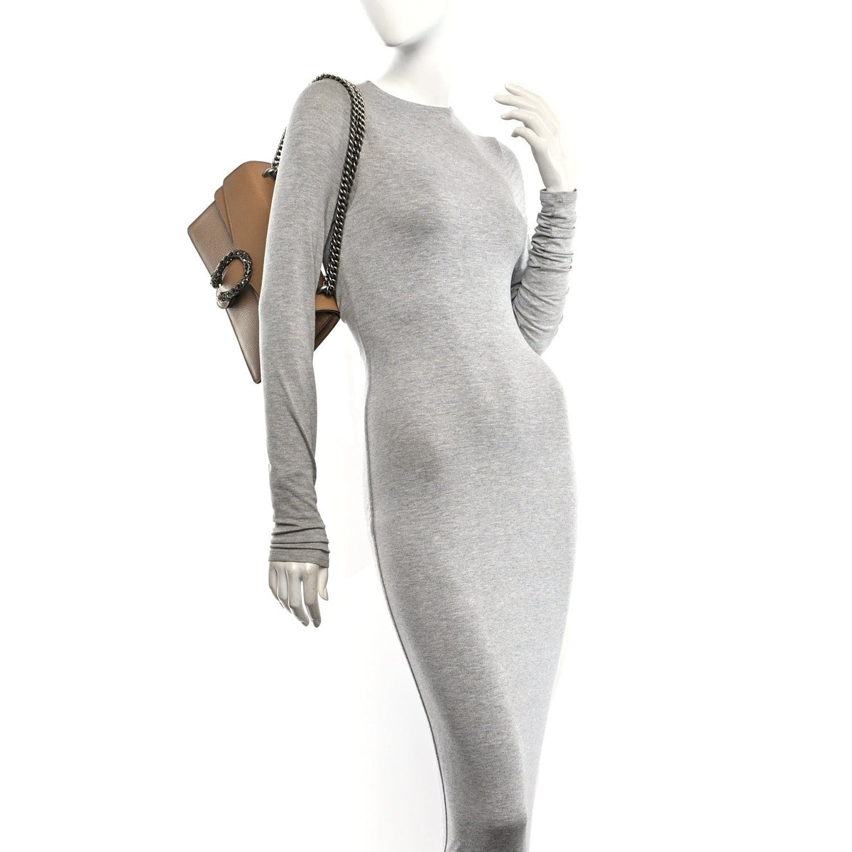 Small Calfskin Shoulder Bag - Natural