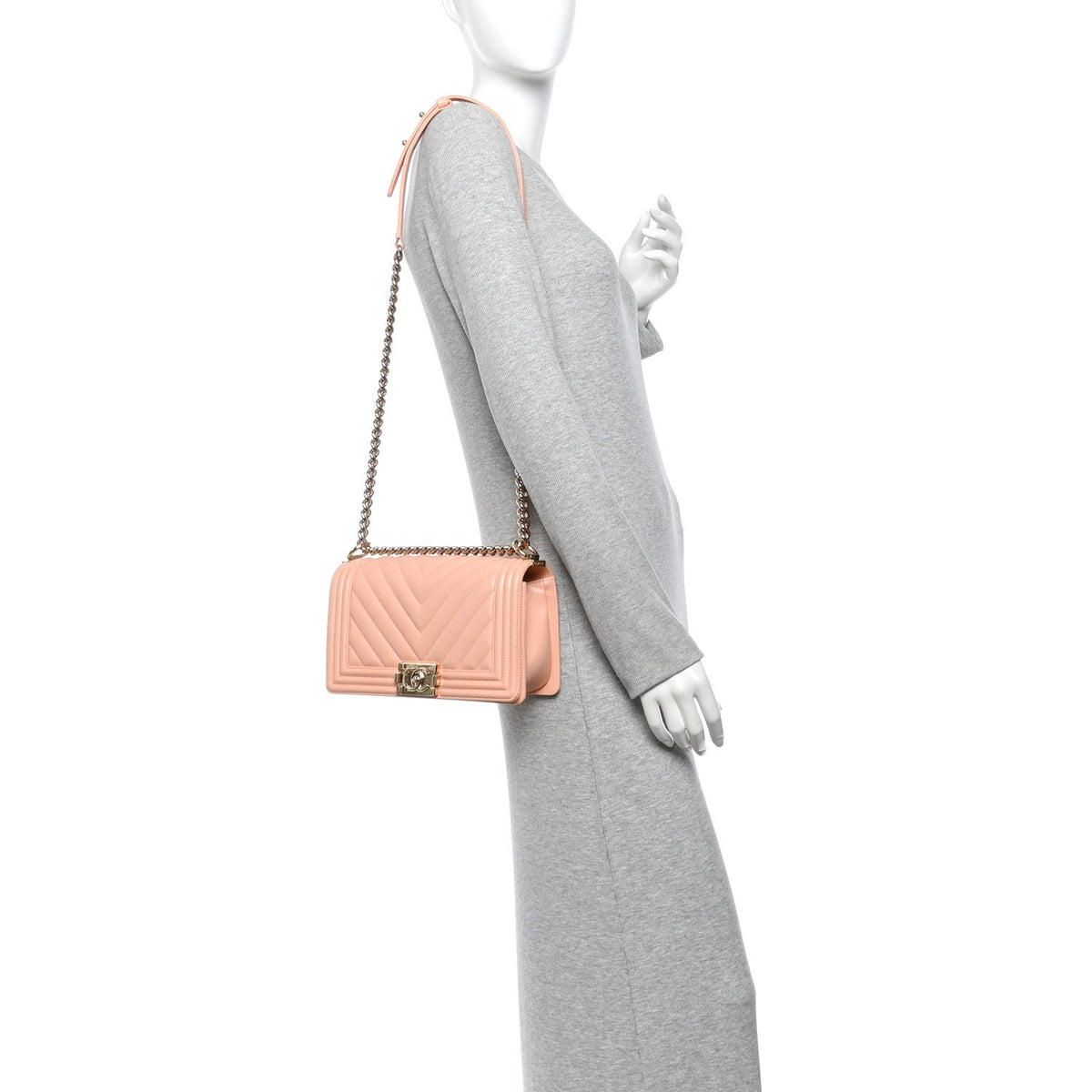 Medium Quilted Caviar Flap Shoulder Bag